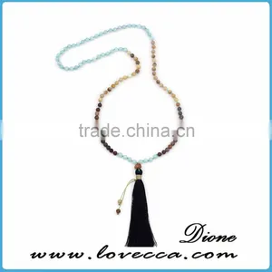 Natural Colorful Beads Tassel Bohemia Style Bohemian Necklace thumbnail-3