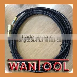 1/4" Black Rubber Air Hose With 1/4"BSP Brass Fitting thumbnail-1