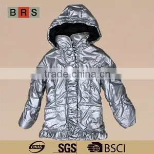 2015 Good Quality Fashion Kid Leather Jacket for Girls thumbnail-1