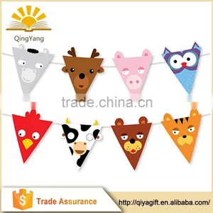 Cheap Paper Banner Cute Animals String Pennant Party Supplies Kids Theme thumbnail-1