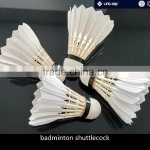 High Quality Goose Feather Badminton Shuttlecock for International Tournament Use With OEM Service thumbnail-6