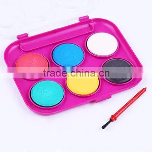 Cheap Price Wholesale 24mm*0.5mm 6Color Solid Watercolor Cake, School Stationery Watercolor Painting thumbnail-2