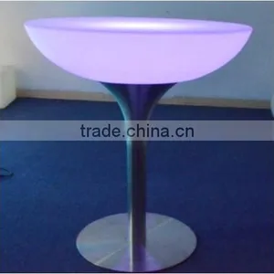 High Top Stainless Steel Base Glowing Led Party Table/household Decorative Table/Led Coffee Table thumbnail-4