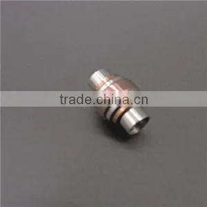 Wholesale Rose Gold Plated Charm Beads With Stainless Steel Round Accessories for Bracelet thumbnail-3