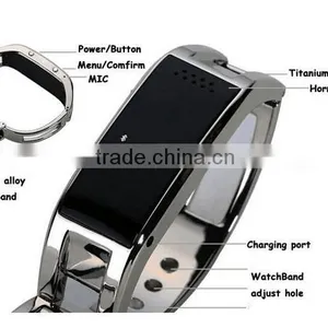2016 New Fashion Metal Alloy Bluetooth D8 Smart Bracelet With Pedometer D8 Smart Bracelet Watch thumbnail-6
