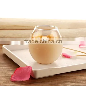 Custom Unbreakable 280ml Original Design Egg Shape Glass Cup N6595 thumbnail-3