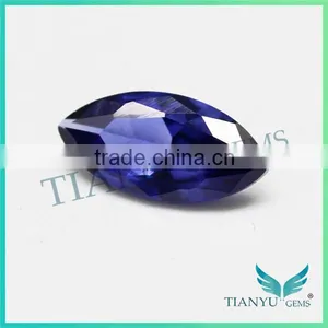 2016 Trending Products 925 Silver Ring With Blue Stone 33# Marquise Cut Stone Corundum Blue Sapphire thumbnail-1