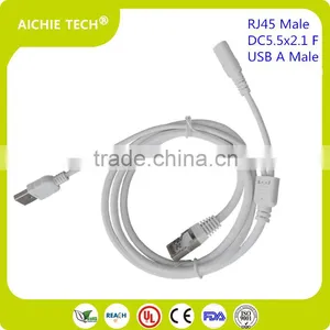 RJ45 Female to RJ45 Male DC Powe Female CCTV POE Cable for IP Camera thumbnail-5