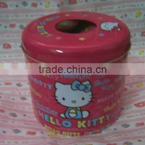 Rectangular Size:130*H170mm Print Tissue Tin Box thumbnail-1