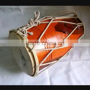 India Musical Instrument Dholak Drum Rope Tuned Dholki Dhol thumbnail-1