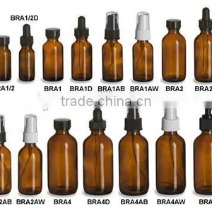 Amber Boston Rounds Glass Bottle thumbnail-1