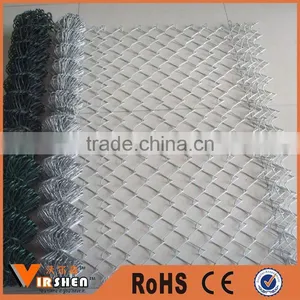 Galvanized PVC Coated Chain Diamond Wire Mesh Fench thumbnail-1