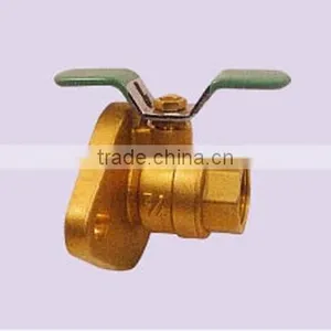 BRASS BALL VALVE WITH FLANGE thumbnail-1