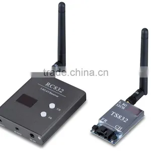 FPV 5.8G 600mW 40CH AV Video Audio Wireless Transmitter Receiver TS832+RC832 thumbnail-1