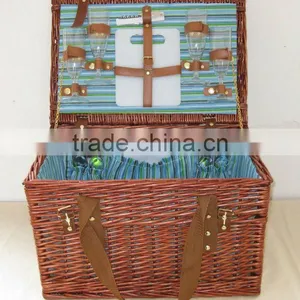 Willow Portable Osier Basket thumbnail-1