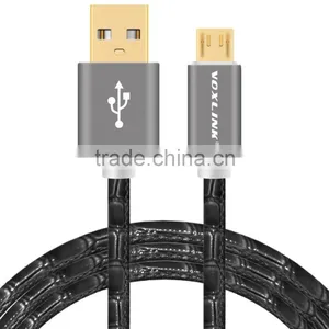 VOXLINK Crocodile Gold-Plated USB Sync Data Charger Cable Micro USB Cable thumbnail-1