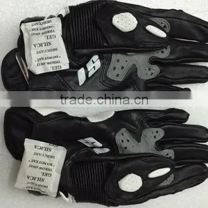 Cheap Outdoor Sports Full Finger Carbon Fiber Cycling Motorcycle Gloves Leather Racing Gloves thumbnail-4
