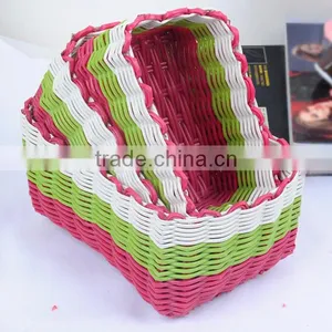 Handmade Poly Rattan Sundries Basket thumbnail-1