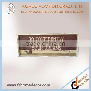 Popular Design Vintage Wooden Picture Frame With Metal Decor thumbnail-2