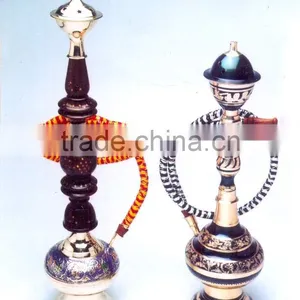 Decorative Brass Hookah, Hookah Pipe, Arabic Hookah, Decorative Metal Hookah thumbnail-1