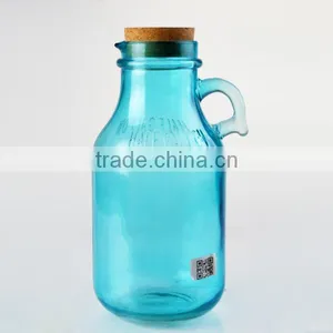 Color Printing Glass Pitcher Beer Used Milk Bottle Growler Pitchers thumbnail-3