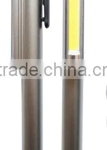 Aluminum Pen Shape Cob Led Flashlight With Magnet thumbnail-1