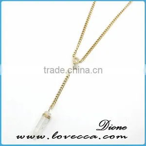 SALE Natural Quartz Necklace Healing Gemstone Necklace thumbnail-2