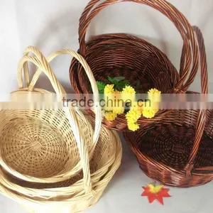 Wicker Basket With Handles for Fruit thumbnail-1