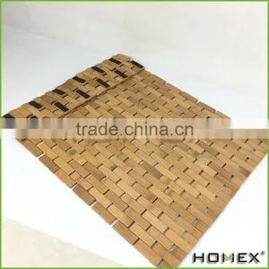 Hot Sale Hotel Bath Mat/ Bamboo Shower Mat Homex-BSCI thumbnail-1