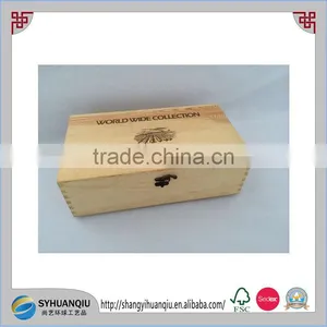 2 Bottles Wooden Wine Box With Custom Printing Wooden Wine Case thumbnail-2