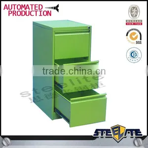 Custom 3 Drawer Metal Cabinet With Wheat Straw Drawers thumbnail-1