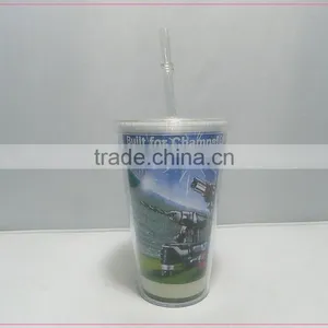 Hot Sales Fashion Customized Coco Cola Cup for Plastic Cup With Straw thumbnail-2