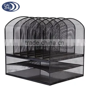 Simple and Practical Black Office Mesh Desk Organizer thumbnail-1