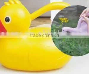 1.4Lsmall Yellow Duck Shape Plastic Watering Can/pot for Garden Tools thumbnail-1