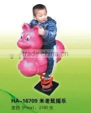 (HA-16709) WHOLESALE EXCELLENT QUALITY OUTDOOR SPRING RIDE /KIDS PLASTIC FAMOUS HORSE RIDERS thumbnail-1