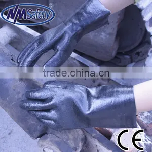 NMSAFETY Cotton Interlock and Jersey Double Liner Pvc Safety Gloves thumbnail-1