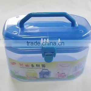Plastic Compartment Box Storage Case With Lock thumbnail-1