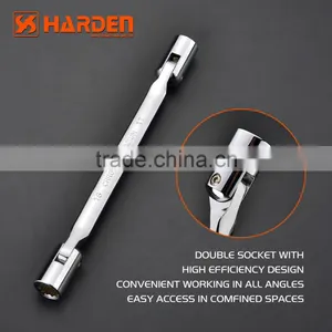 Chromed Polished Professional Double Socket Wrench 8X9mm thumbnail-3