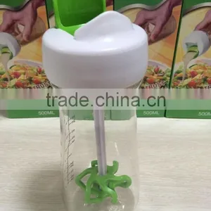 2016 Wholesale Plastic Salad Dressing Mixer Shaker Salad Dressing Bottle thumbnail-1