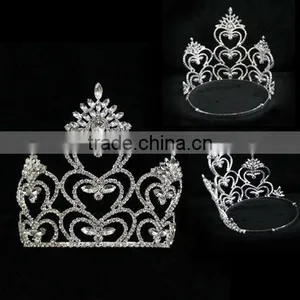 Bridal Jewelry Pageant Rhinestone Big Headwear Hair Accessories Fashion Crown thumbnail-2