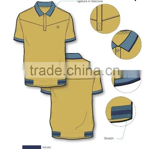 Italy Design Services for Men's Fashion Polo Shirt ODM With Rib Bottom thumbnail-1