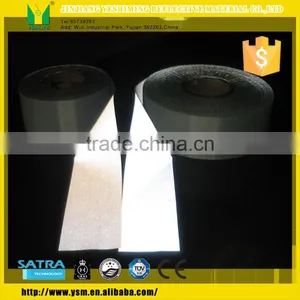 EN471 Reflective Fabric Tape With 100% Ployester for Safty Clothing or Shoes Ect thumbnail-1