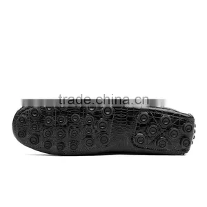 High Quality Crocodile Top Layer Leather Peas Shoes Casual Fashion for Male, Men Leather Casual Shoes Sample for Adults thumbnail-5