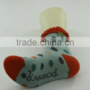 Lady Crew Socks Women Socks Ruffle Socks With Bow on Leg thumbnail-5