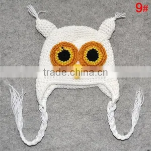 Fashion Pattern Free Baby Handmade Owl Crochet Hat thumbnail-5