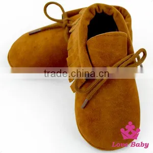 Cute Pink Color Soft Sole Rubber Baby Girl Shoes Newborn Crib Shoes With Lace Wholesale Leather Baby Shoes thumbnail-4