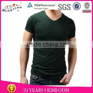 Wholesale Blank V Neck in Stock t Shirt thumbnail-1