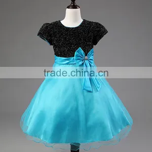 2015 New Girls Cinderella Dresses Children Snow White Princess Dresses Rapunzel Aurora Kids Party Halloween Costume Clothes thumbnail-2