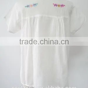 Wholesale Mexico Manufacturers Embroidered Blouse Ladies Blouses thumbnail-6
