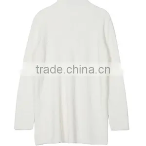 Women's Autumn Fitted Lace Bottom Long Knittting Turtleneck Sweater Tops With Lowest Price thumbnail-4